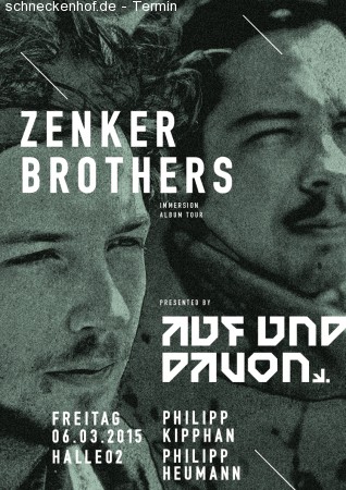 Auf & Davon mit Zenker Brothers Werbeplakat
