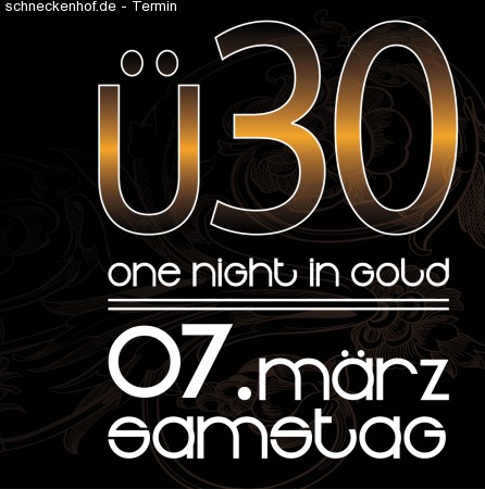 Ü30 - One Night In Gold Werbeplakat