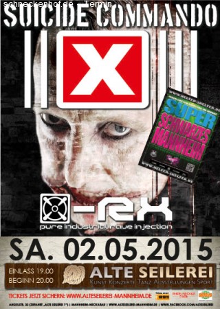 Suicide Commando + X-RX Werbeplakat