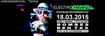 Electrovaganza • Bombes in the Mix Werbeplakat
