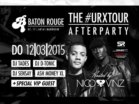 #theurxtour - Concert Afterparty Hosted Werbeplakat