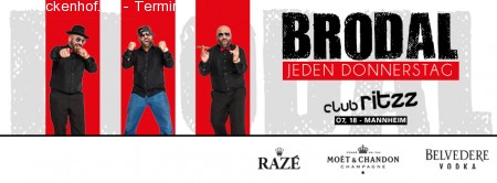BRODAL @ Club Ritzz Werbeplakat