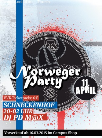 Norweger Party Werbeplakat