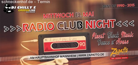Dj Chilly E - Radio Club Night Werbeplakat
