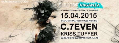 Electrovaganza • C.7even in the Mix Werbeplakat
