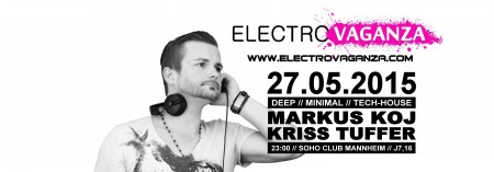 Electrovaganza • Markus Koj in the Mix Werbeplakat
