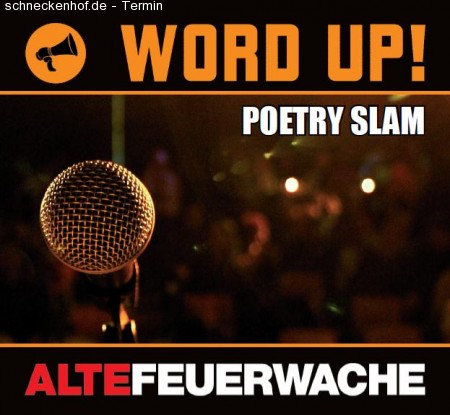 Word up! Poetry Slam Werbeplakat