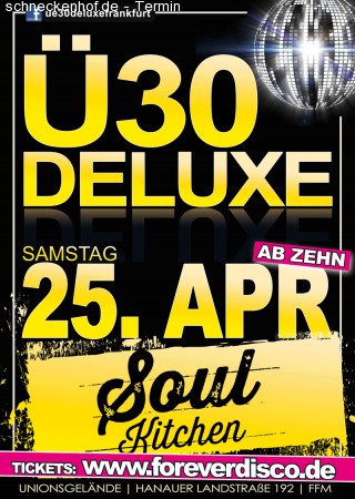 Ü30 Deluxe on tour Werbeplakat