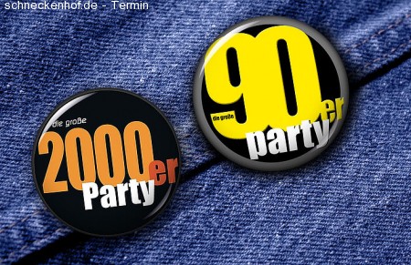 90er Party & 2000er Party Werbeplakat