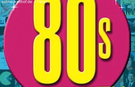 Die 80er Party Werbeplakat