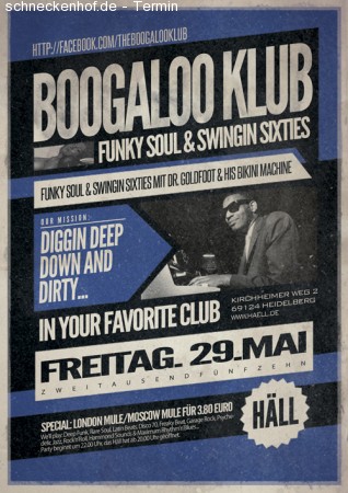Boogaloo Klub Werbeplakat