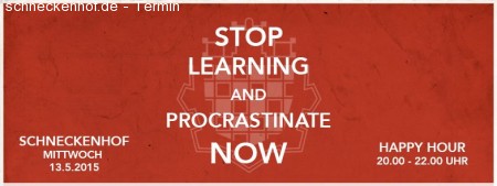 Procrastinate Now! - Fotobox Werbeplakat