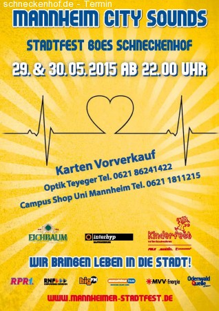 Offizielle Stadtfest Afterparty Werbeplakat