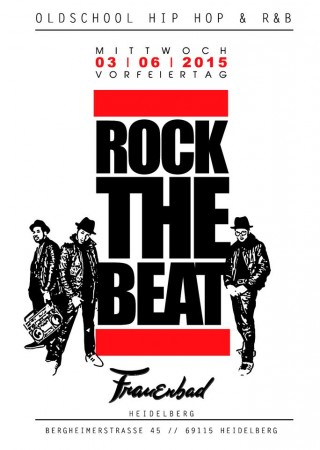 Rock The Beat - Oldschool Hip Hop RnB Werbeplakat