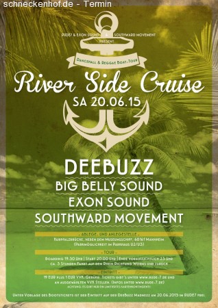 River Side Cruise - Reggae On A Boat Werbeplakat