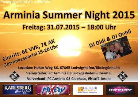 Arminia Summer Night 2015 Werbeplakat
