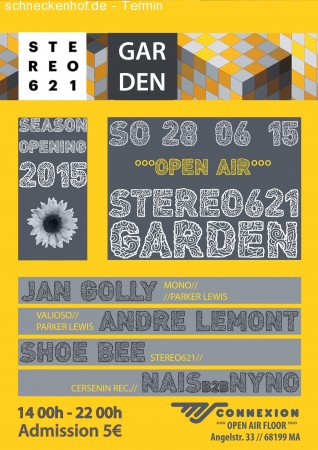 Stereo621 Garden Opening Werbeplakat