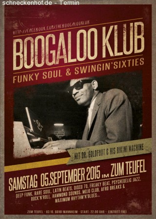 Boogaloo Klub (Funky Soul & Swingin 60s) Werbeplakat