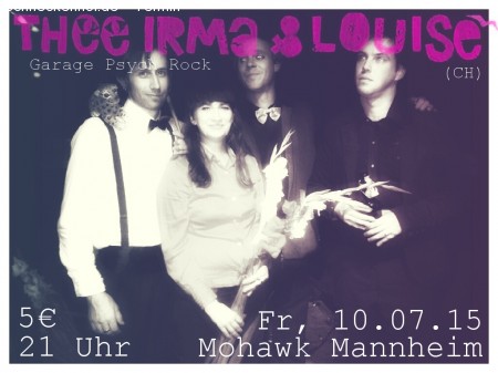 Garage Psych Rock /// Thee Irma & Louise Werbeplakat