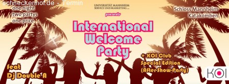 International Welcome Party Werbeplakat