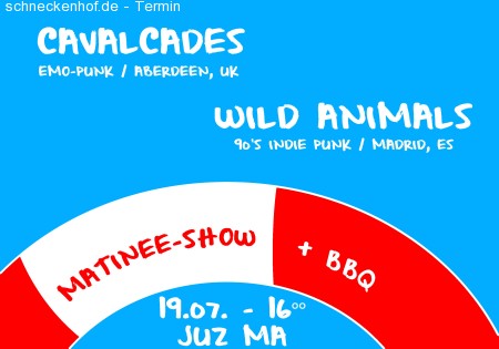 Live: Calvacades (UK), Wild Animals (ES) Werbeplakat