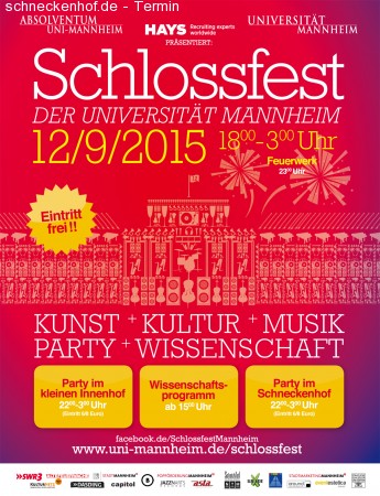 12. Mannheimer Schlossfest Werbeplakat