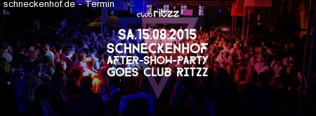 Schneckenhof After-Show-Party goes Club Werbeplakat