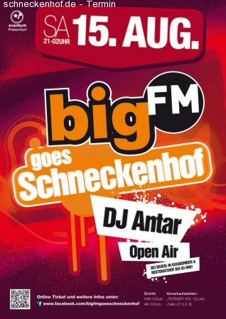bigFM goes Schneckenhof  Summer Closing Werbeplakat