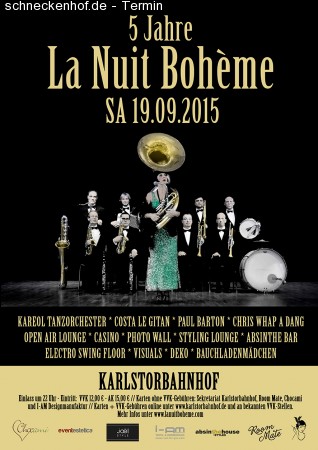 La Nuit Bohème - der Swing Club Werbeplakat