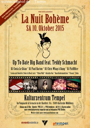 La Nuit Bohème - der Swing Club Werbeplakat