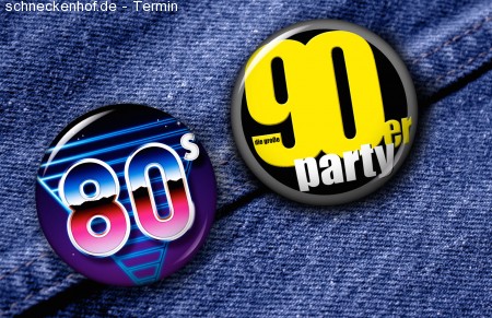 90er & 80er - Party Werbeplakat