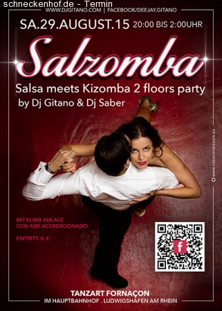 Salzomba . Salsa meets Kizomba 2 Floors Werbeplakat