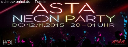 AStA Neon Party Werbeplakat