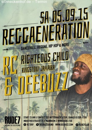 Reggae & Dancehall mit DeeBuzz & R.C. Werbeplakat