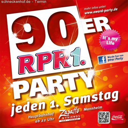 90'er  RPR 1. Party Werbeplakat