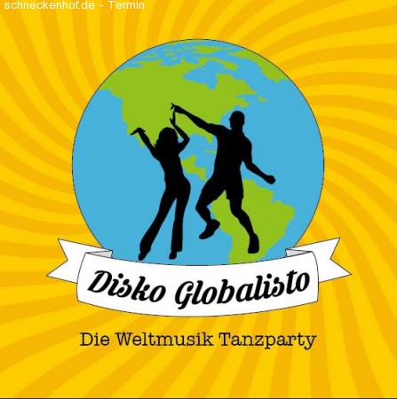 Disko Globalisto-Die Weltmusik Tanzparty Werbeplakat