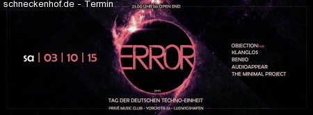 Error-Tag der Deutschen Techno-Einheit Werbeplakat