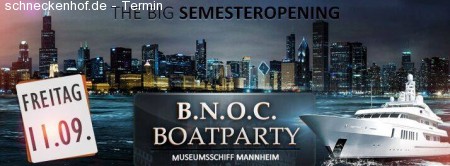 B.N.O.C. Boatparty Werbeplakat