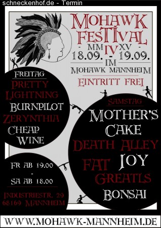 Mohawk Festival - Tag 2 Werbeplakat