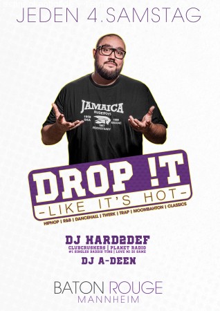 Drop it lie it`s hot! Werbeplakat