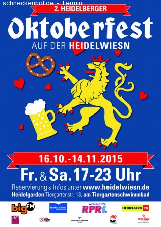 2. Heidelberger Oktoberfest Werbeplakat