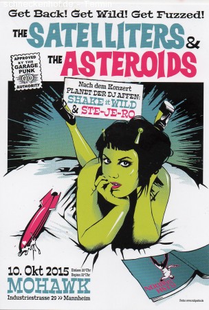 The Satelliters & The Asteroids Werbeplakat