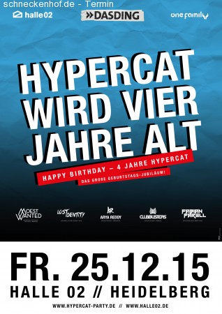 4 Jahre Hypercat Werbeplakat