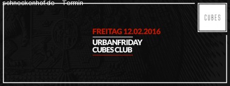 Urban Friday im CUBES // Black, Hip-Hop Werbeplakat