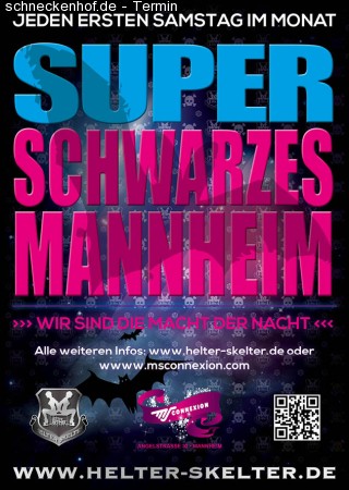 Super Schwarzes Mannheim Werbeplakat