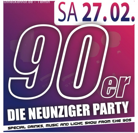 90er - Die Neunziger Party Werbeplakat