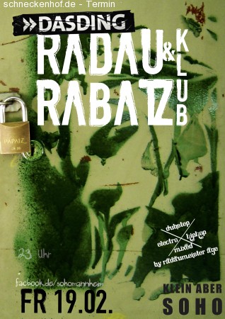 Radau & Rabatz Werbeplakat