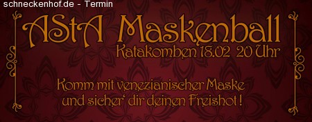 AStA Maskenball Werbeplakat