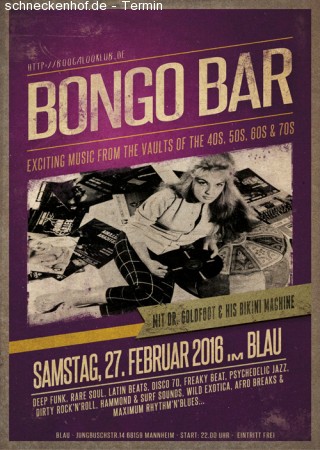 Bongo Bar Werbeplakat