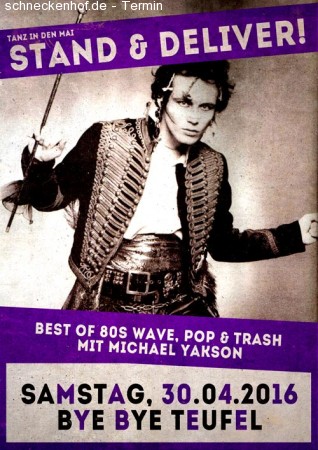 Stand & Deliver - Best Of 80s Wave & Pop Werbeplakat